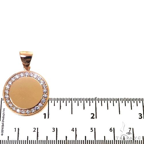 14K Gold Small Diamond Frame Pendant, photo 5 of 6