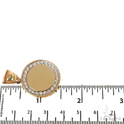 14K Gold Small Diamond Frame Pendant, photo 6 of 6
