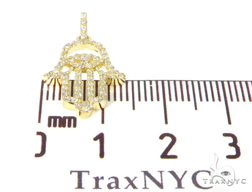 18K Gold Small Hamsa Pendant, photo 7 of 8
