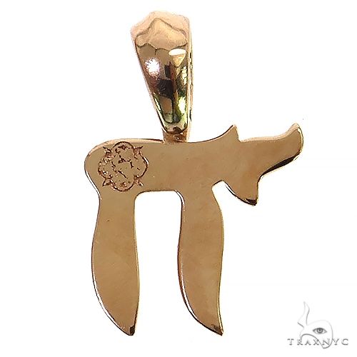 14K Gold Small Jewish Pendant, photo 4 of 6