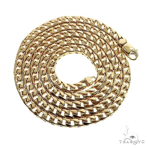 18K Gold franco chain, 5 mm, photo 3 of 6