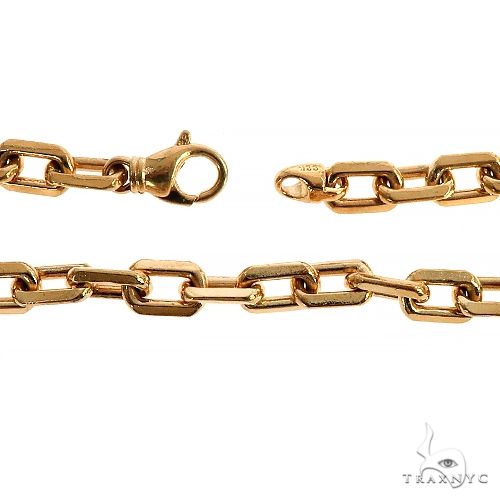 Solid 22K Yellow Gold Cable Anchor Link Chain 66964 - Image 4
