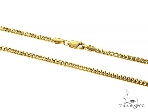 22-inch 10K yellow gold Miami Cuban link chain with 2.6mm solid links