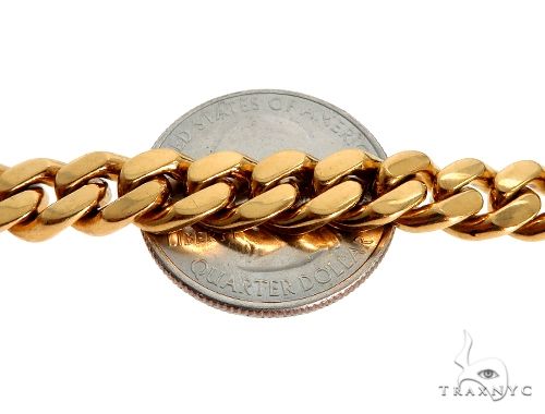 22K Gold miami cuban chain, 7.7 mm, photo 3 of 7