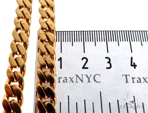 22K Gold miami cuban chain, 7.7 mm, photo 6 of 7
