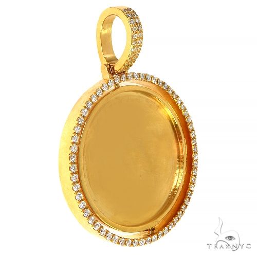 14K Gold Spinning Double Side Photo Pendant, photo 2 of 6