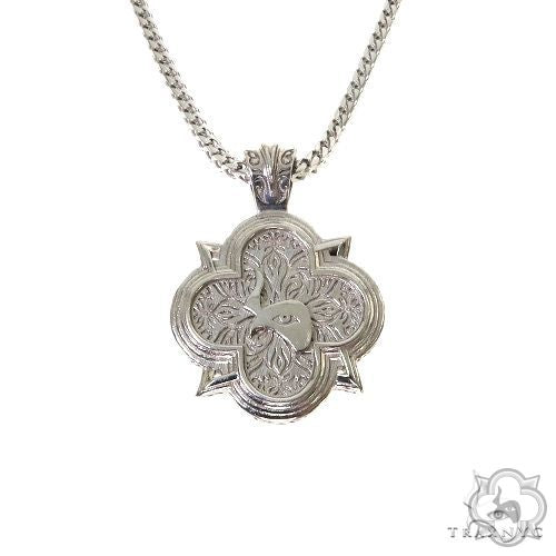 SOLD OUT! Silver Trax Logo Pendant Set With Franco Chain 2004
