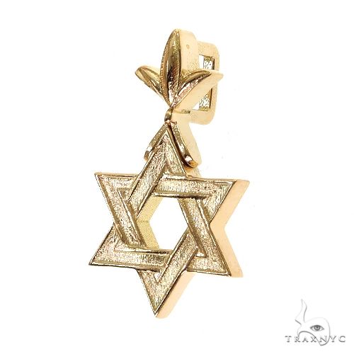 18K Gold Star Of David Pendant Mini, photo 3 of 7