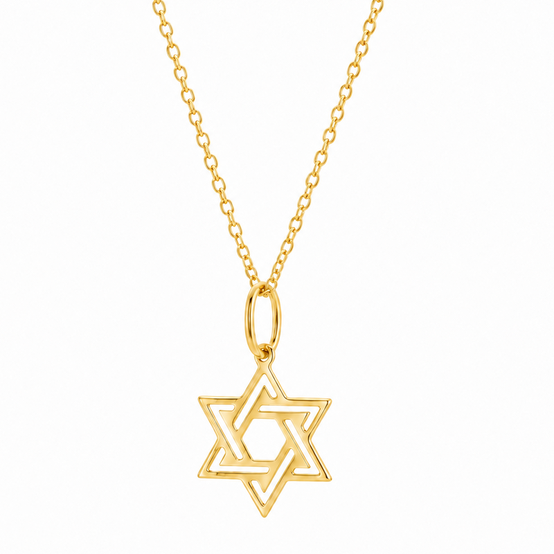 Star of David Necklace, view 2
