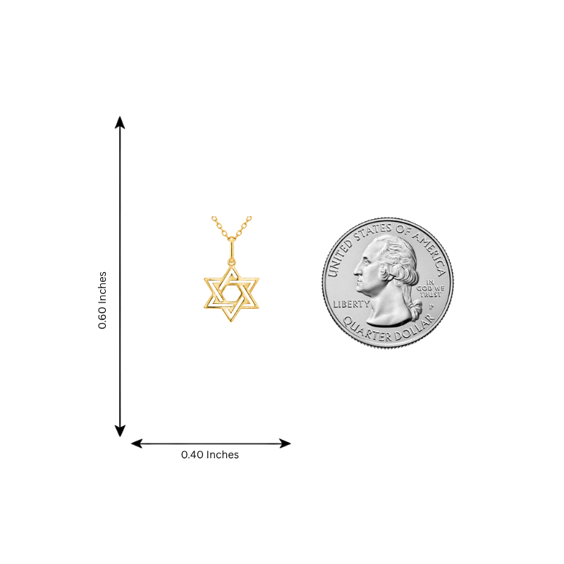 Star of David Necklace, view 8