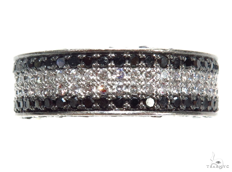 10K Gold 3.5 Ctw Diamond Stripes Ring 2, view 2
