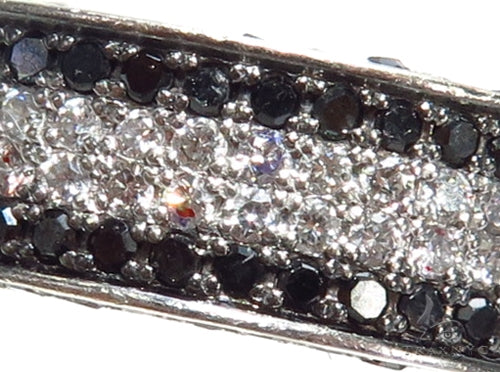 10K Gold 3.5 Ctw Diamond Stripes Ring 2, view 3