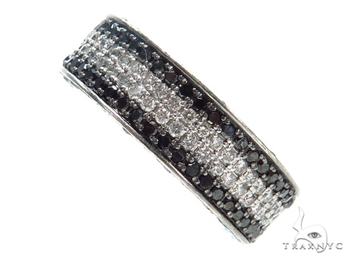 10K Gold 3.5 Ctw Diamond Stripes Ring 2, view 4