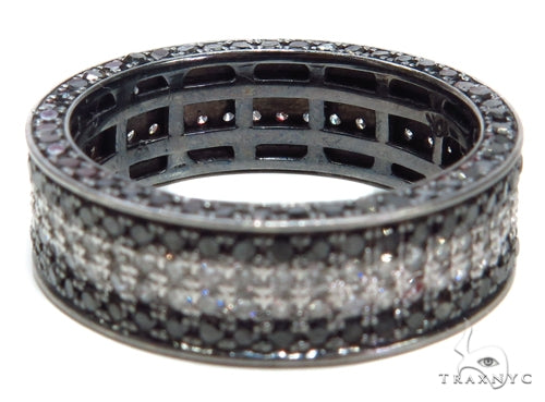 10K Gold 3.5 Ctw Diamond Stripes Ring 2, view 6