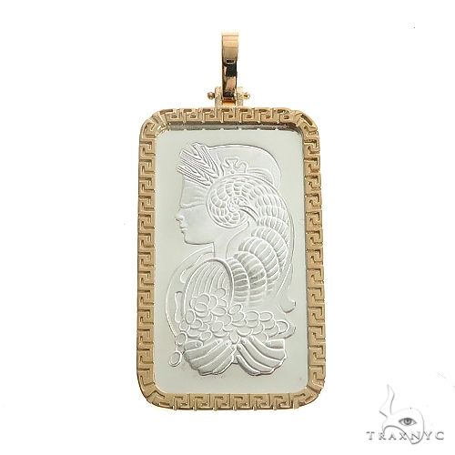 Pamp Suisse 1 ounce Fine Silver 999.0 With 14K Gold Frame 66490