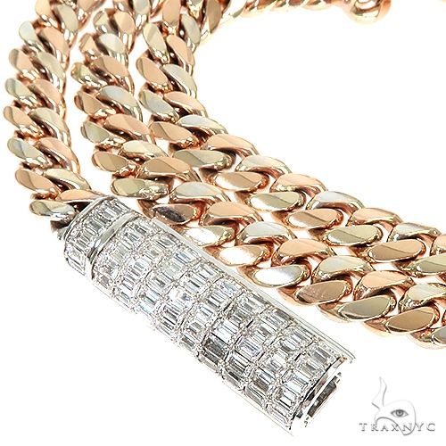 Super Emerald 2 Tone Miami Cuban Link Bracelet 67240 - Image 4