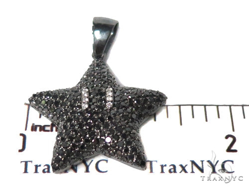 10K Gold Super Mario Bros Star Black Color, view 6