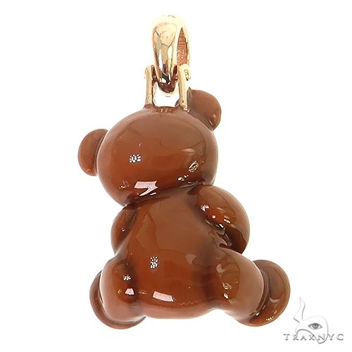 Enamel Trax Teddy Bear Diamond Pendant 68669 - Image 4