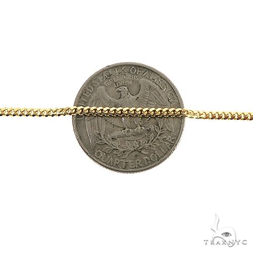 Thin Solid Miami Cuban Link Chain 10K Yellow Gold 18 Inches 1.9mm 67280, photo 3 of 3