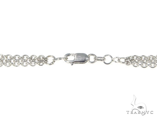 Three Layers Bezel Diamond Necklace 45313 - Image 5