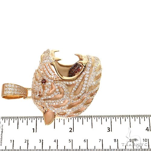 Tiger Head Diamond Pendant 68808 - Image 6