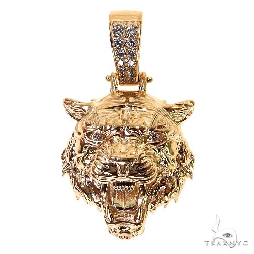 Tiger Head Pendant -Small 68962 - Image 1