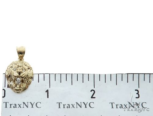 10K Gold TraxNYC Diamond Lion Pendant Mini, photo 8 of 9