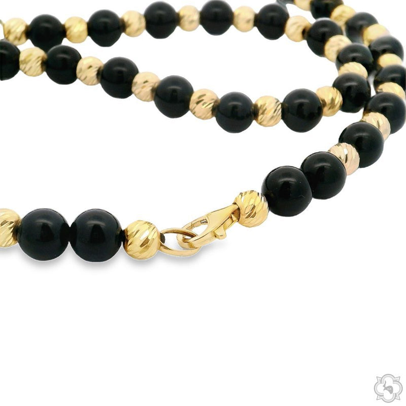 TraxNYC 14K Gold Beads Necklace, photo 3 of 3