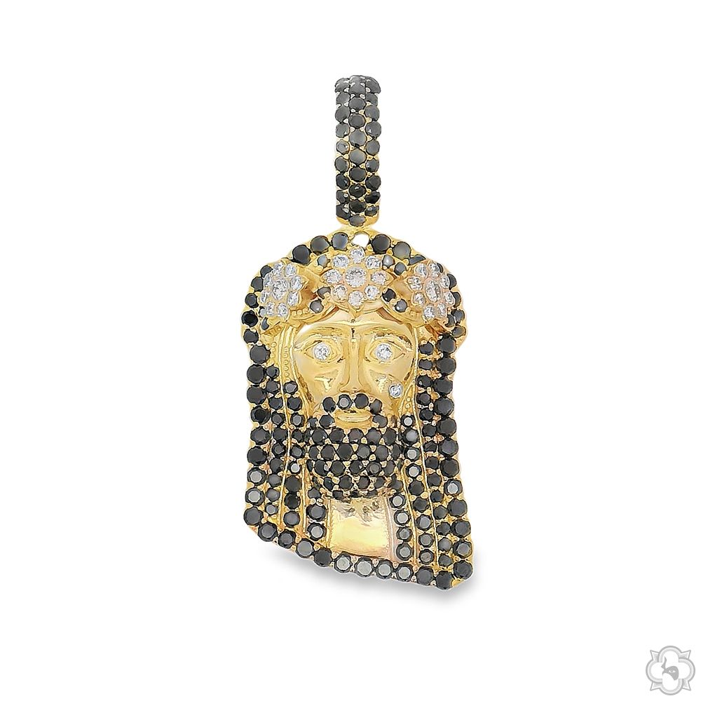 tomo_hidakaPERSONAL JESUS チェーン★ TraxNYC Black Diamond Jesus Head Pendant Mini 70186 | TraxNYC