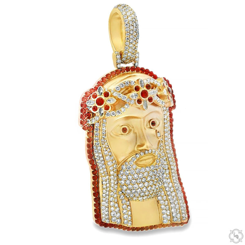 TraxNYC Blazing Glory Jesus Pendant Large 70539 - Image 2