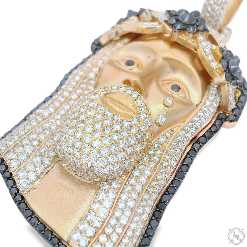 TraxNYC Crowned Jesus Pendant -Medium 70171 - Image 3