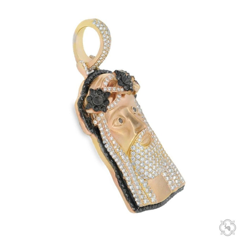 TraxNYC Crowned Jesus Pendant -Medium 70171 - Image 4