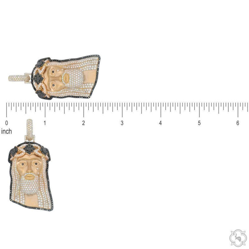 TraxNYC Crowned Jesus Pendant -Medium 70171 - Image 6