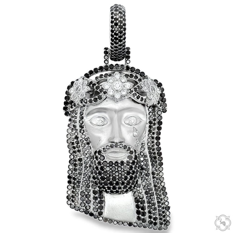 TraxNYC Crowned Jesus Pendant -Medium 70172 - Image 1