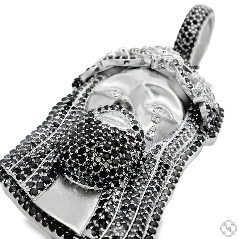 TraxNYC Crowned Jesus Pendant -Medium 70172 - Image 2