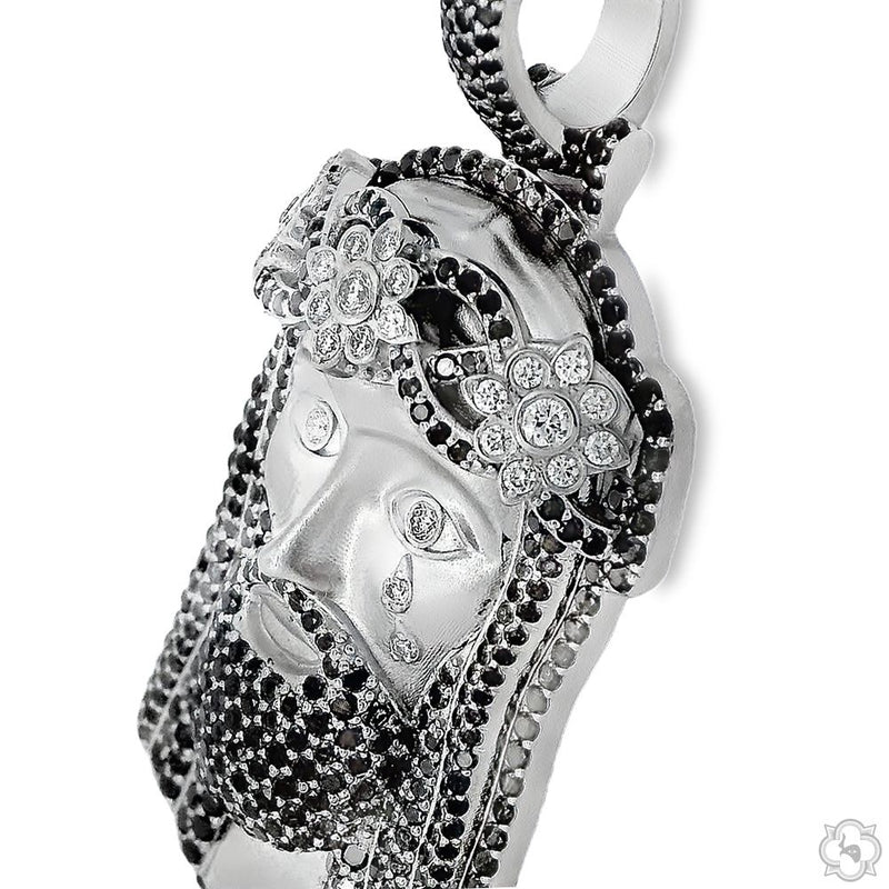 TraxNYC Crowned Jesus Pendant -Medium 70172 - Image 3