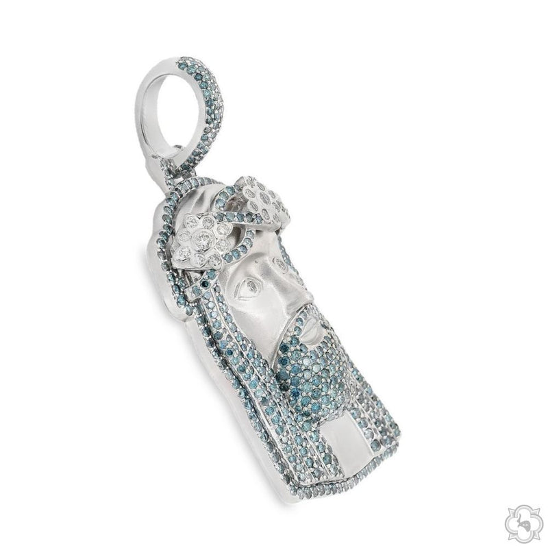 TraxNYC Crowned Jesus Pendant -Medium 70173 - Image 2