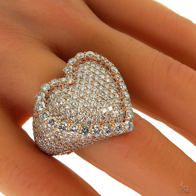10K Gold TraxNYC Heart Shape Lab-Grown Diamond Ring, photo 6 of 6