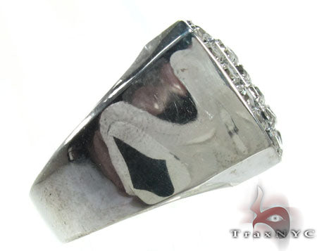 TraxNYC Silver Black Diamond Ring, photo 4 of 7