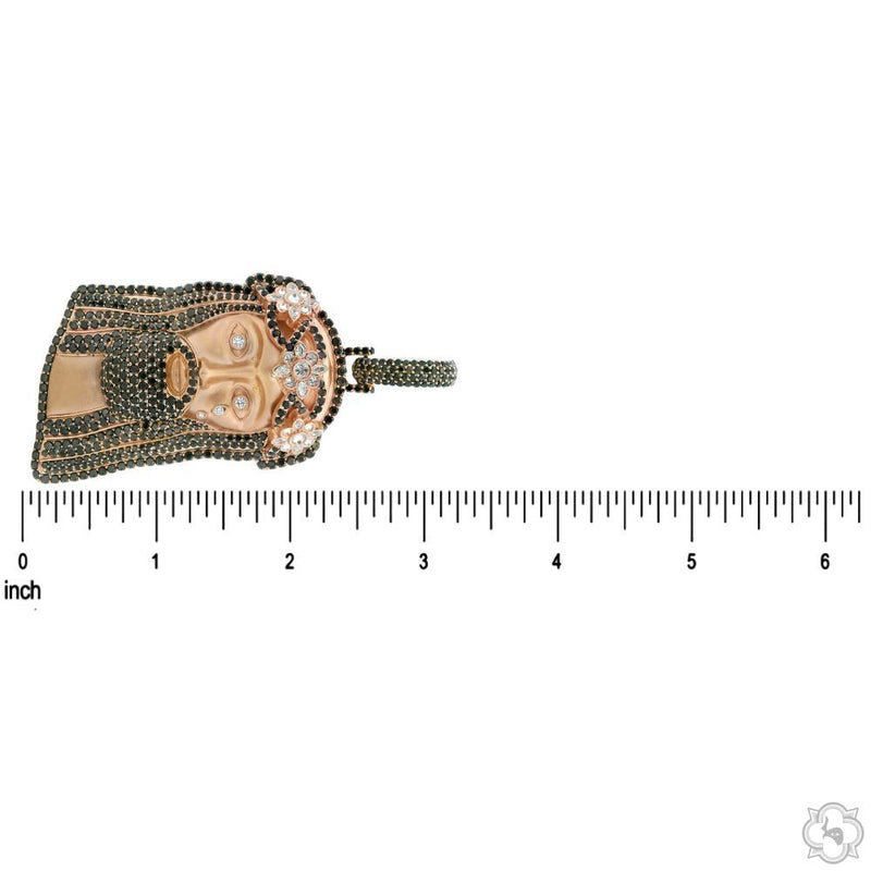 TraxNYC Midnight Crown Jesus Pendant Large 70538 - Image 7
