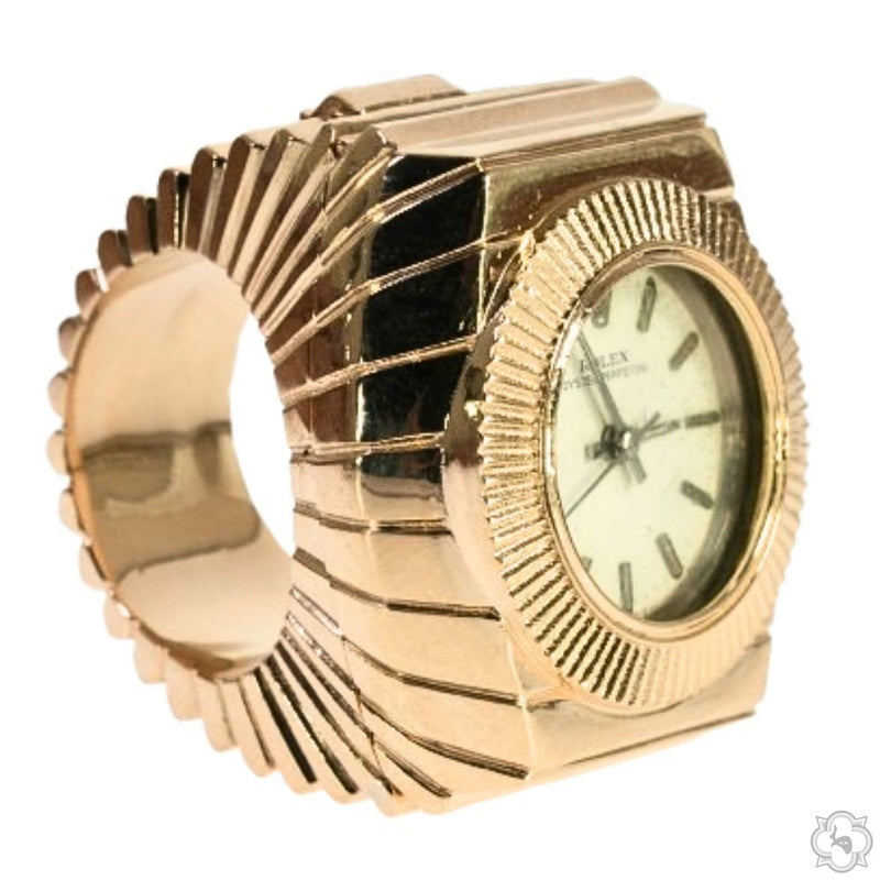 14K Gold TraxNYC Rolex Watch Holder Ring, photo 2 of 4