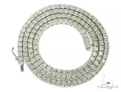 14K Gold tennis chain, 4 mm, photo 4 of 7