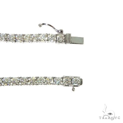 TraxNYC 14K White Gold Diamond Tennis Chain 66597 - Image 5
