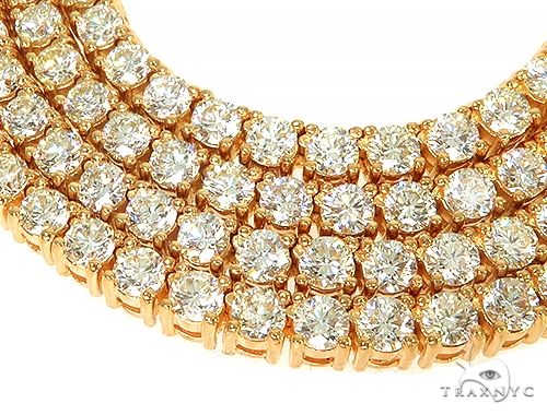 14K Gold tennis chain, 4 mm, photo 3 of 7