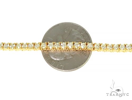 TraxNYC Signature 7 Pointers 14K Yellow Gold Diamond Tennis Chain 66005 - Image 5