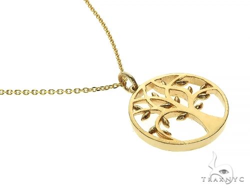 14K Gold Tree of Life Necklace 52548 - Image 2