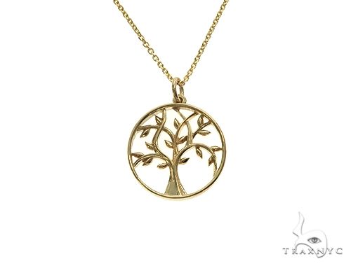 14K Gold Tree of Life Necklace 52548 - Image 1