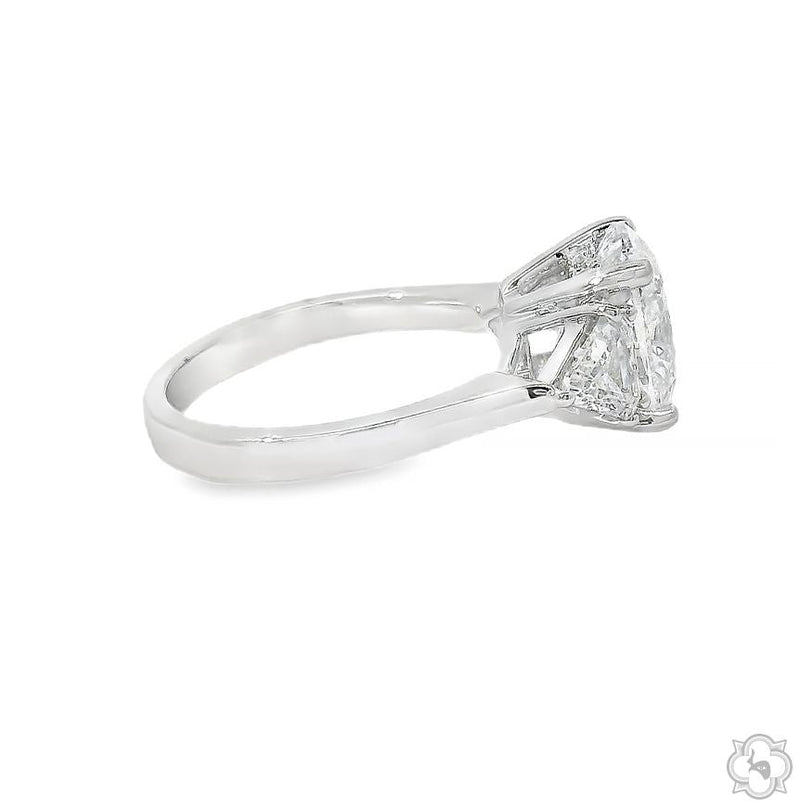 18K Gold Trilogy Cushion Glow Lab-Grown Diamond Engagement Ring, photo 4 of 6