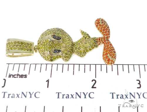 10k Yellow Gold Tweety Bird Pendant 45410 - Image 6