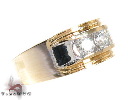 14K Gold Two Tone Colossal Large Ring, photo 4 of 7